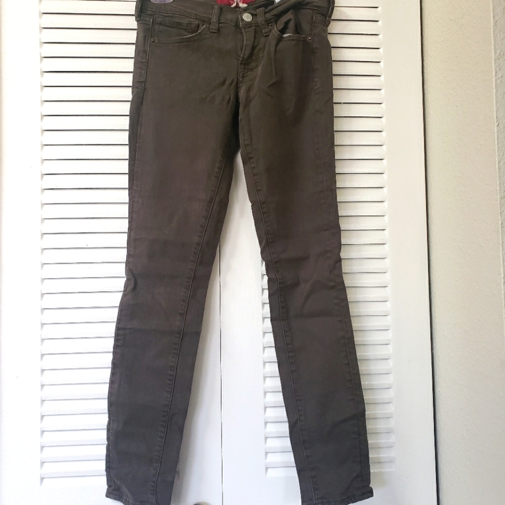 Lucky Brand 00 Army Green Skinny Jeans
